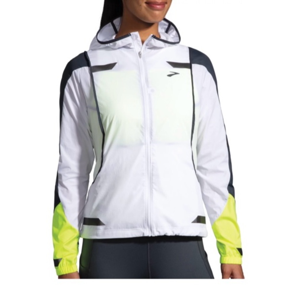 NEW Brooks Women's Run Visible Convertible Jacket size SMALL